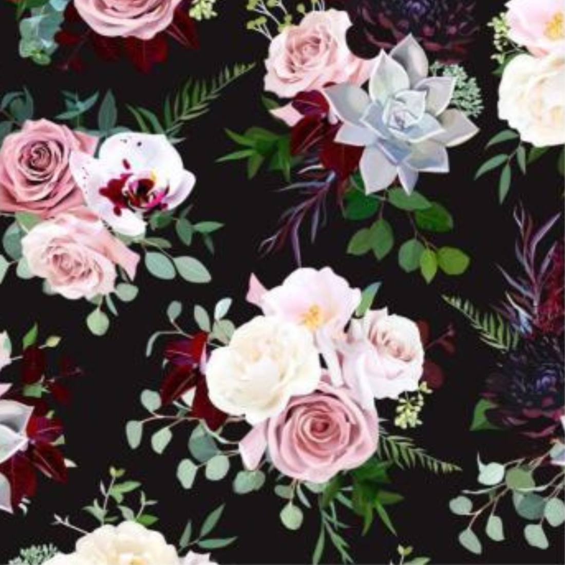 n-hfrosch-stoffe-viskose-krepp-jersey-blumenstrau-schwarz image 6
