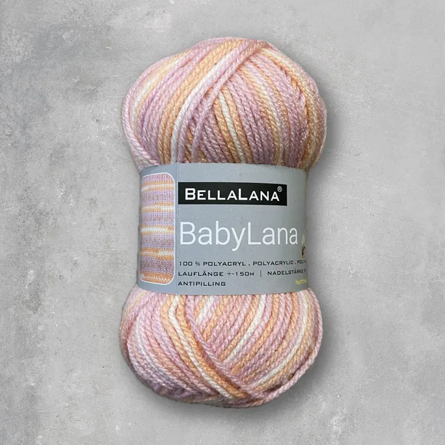 bellalana-babylana-babygarn-orange-rosa-305-einzelkn-uel image 1