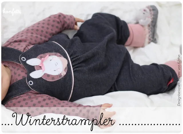 konfetti-patterns-winterstrampler-ebook-baby-gr-50-86-sweat image 1