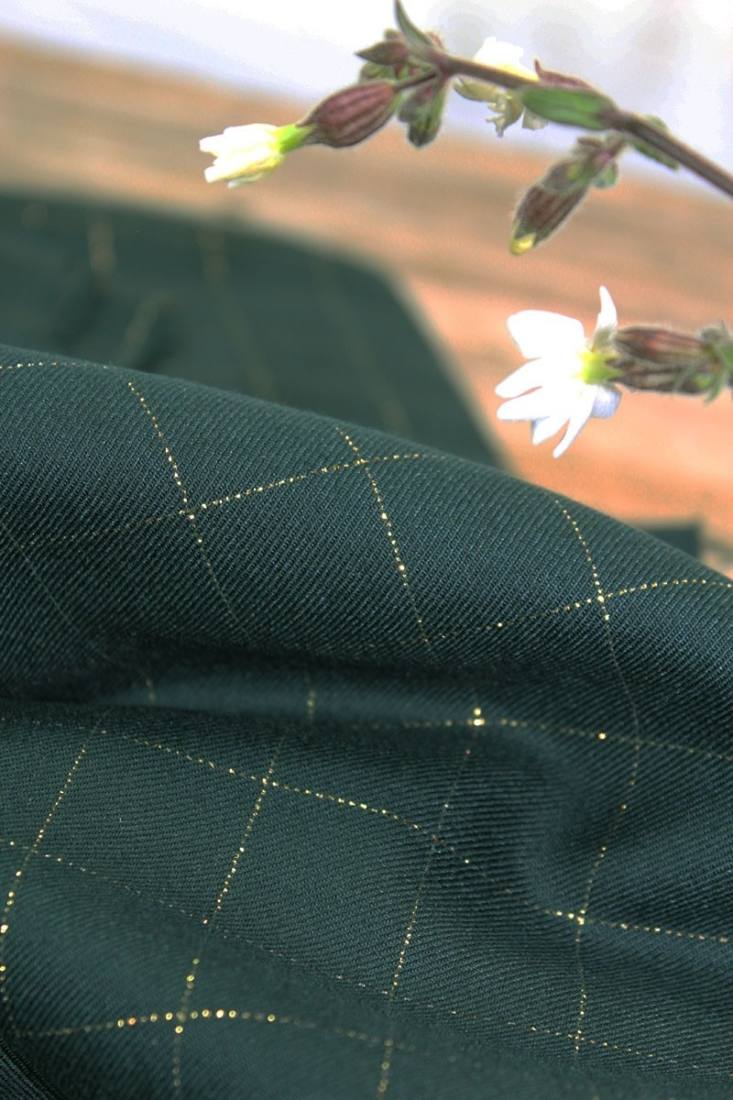 n-hfrosch-viskose-twill-glitzer-karo-dunkelgr-n-lurex-stoff image 3