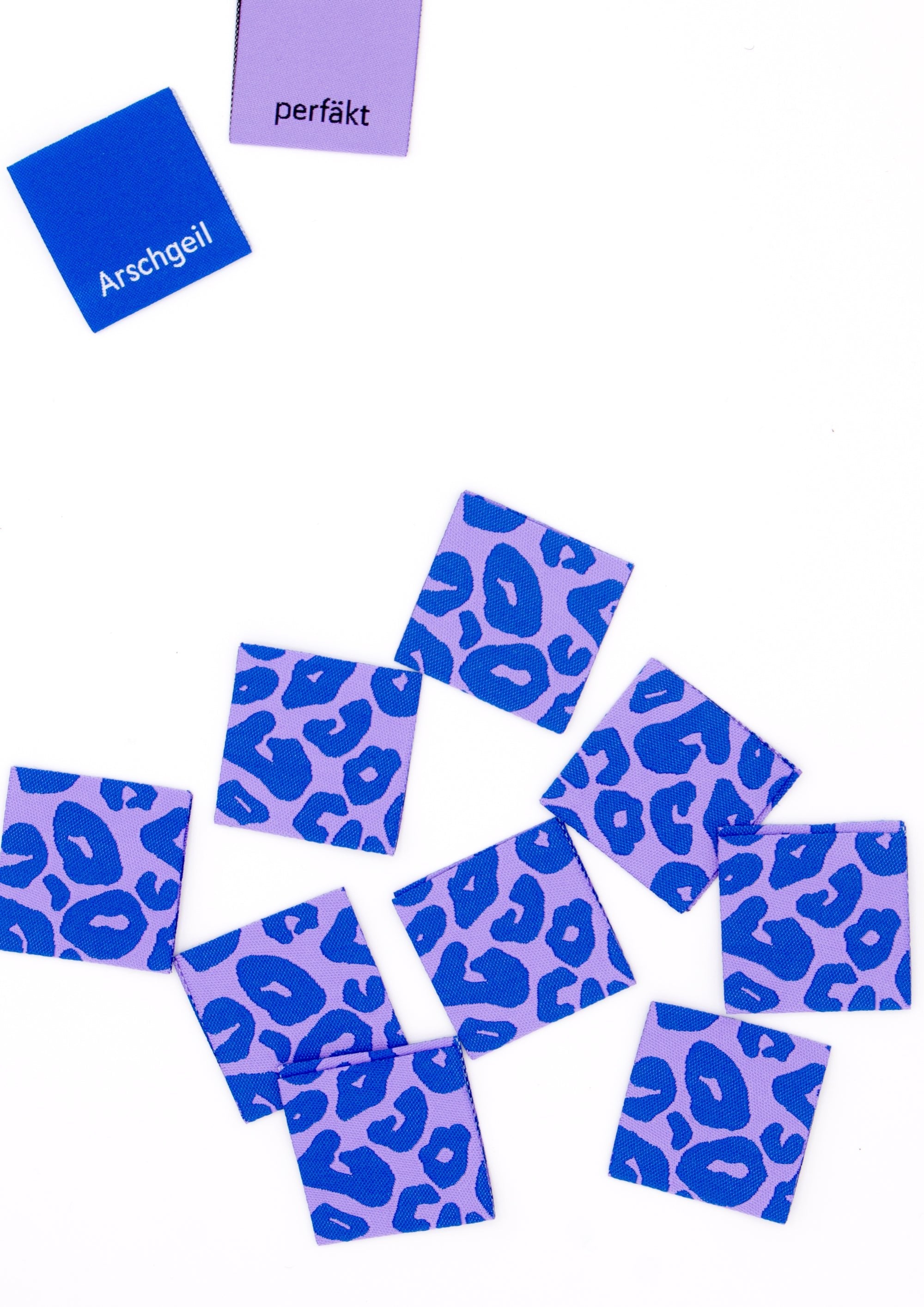 konfetti-patterns-label-weblabel-9er-set-leo-blau-lila image 1