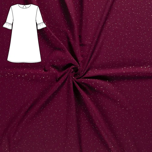 n-hfrosch-n-hpaket-cantik-musselin-kleid-fuchsia-bio image 1