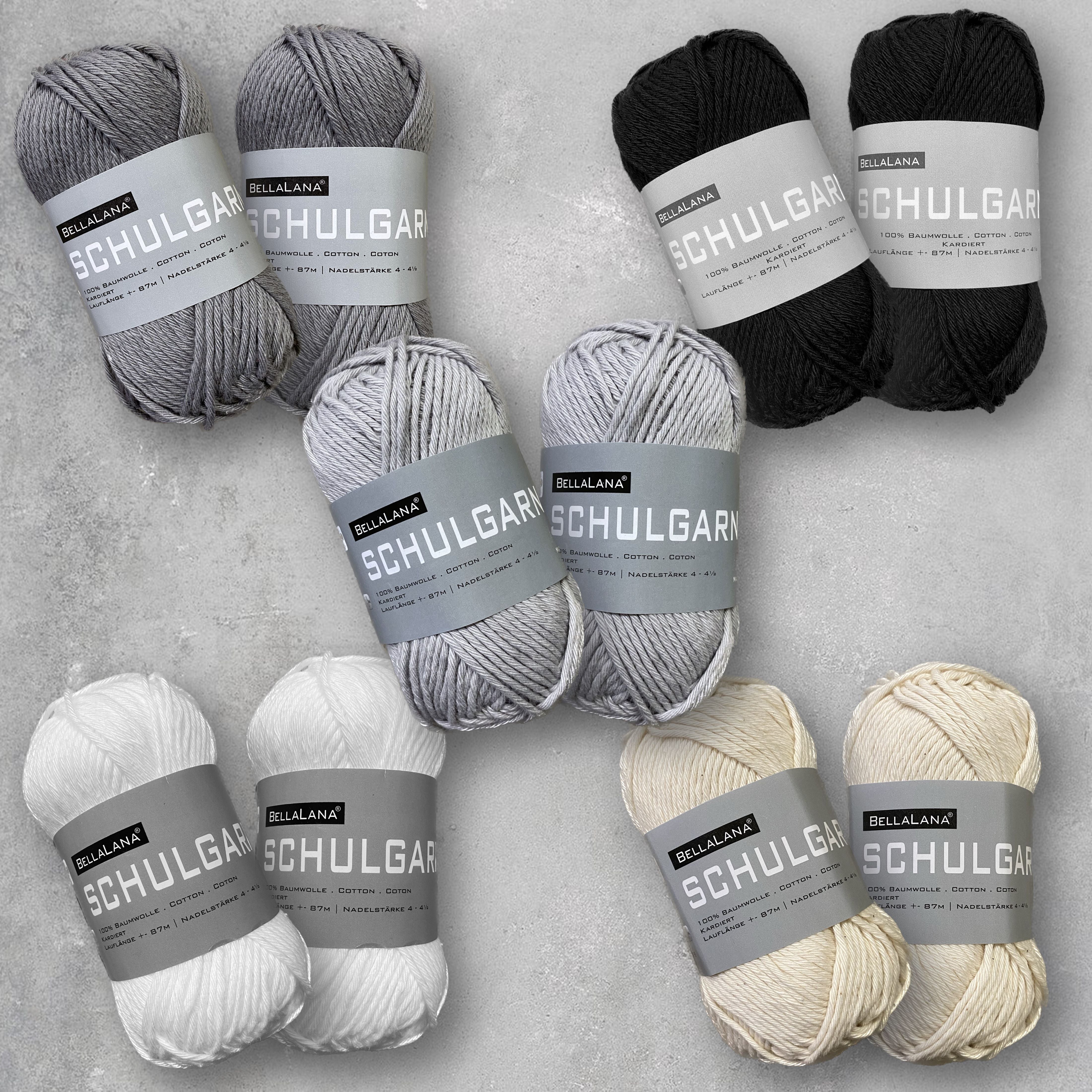 bellalana-schulgarn-baumwollpaket-10x50g-graut-ne-h-kelgarn image 2