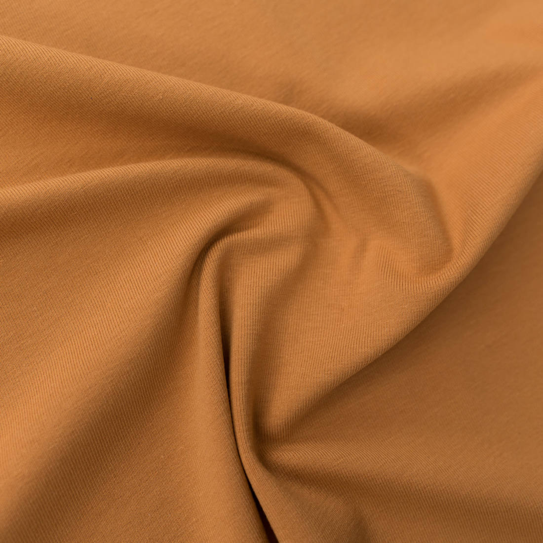 n-hfrosch-stoffe-baumwolljersey-uni-karamell-jersey-meterware-220g image 1