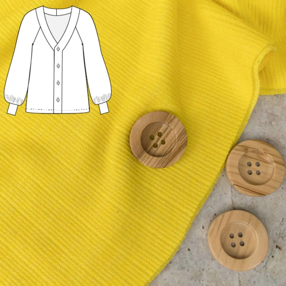 n-hfrosch-n-hpakete-jujur-damen-strickjacke-viskose-gelb image 1