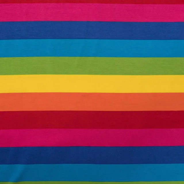 n-hfrosch-baumwoll-jersey-regenbogenstreifen-stoff image 1