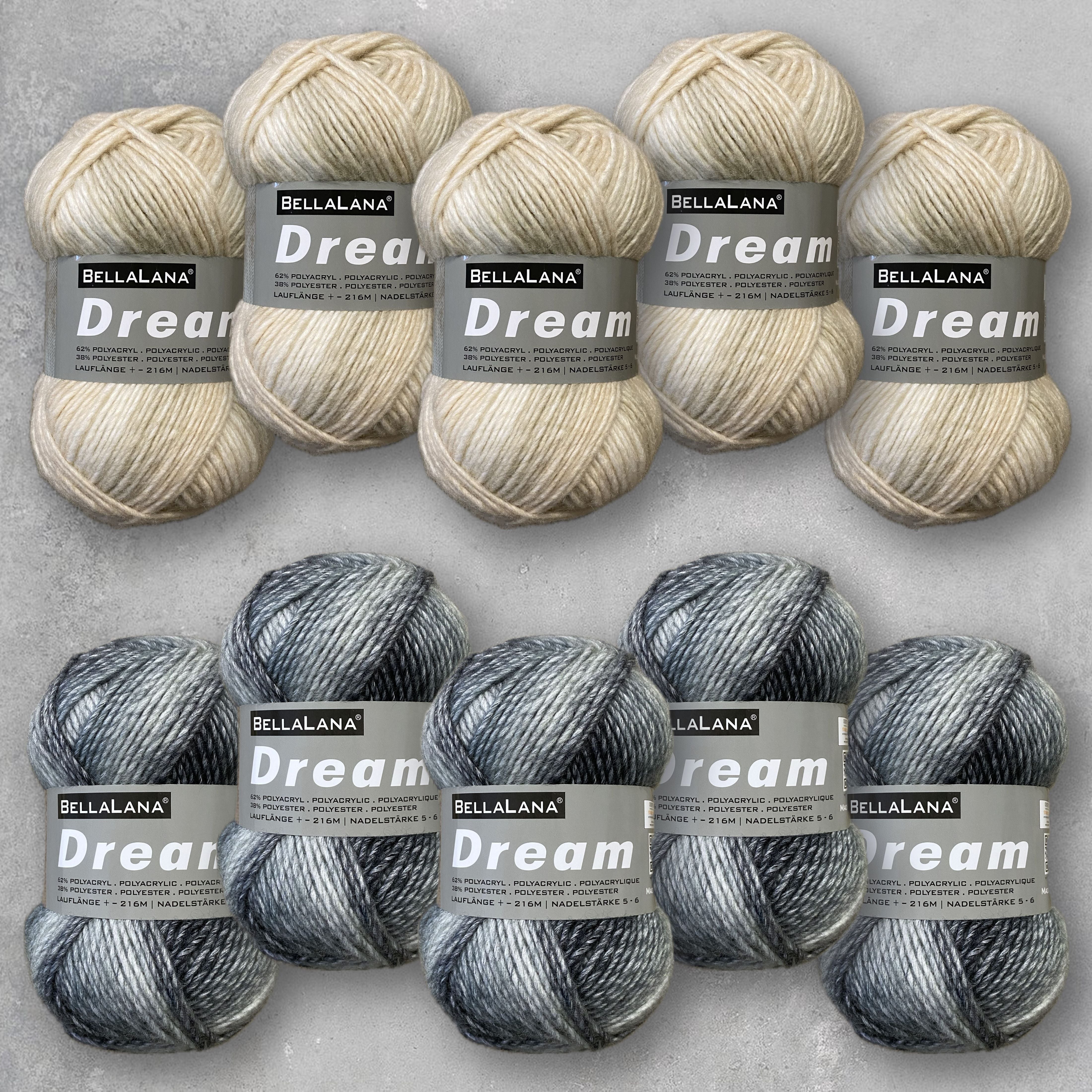 bellalana-dream-wollpaket-10x100g-ecru-beige-vorteilspack-verlauf image 1