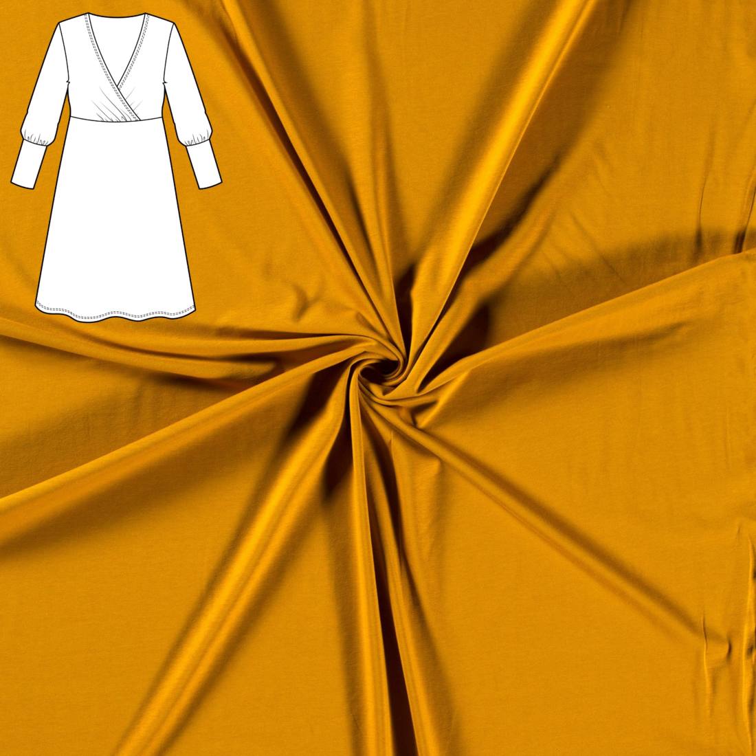 n-hfrosch-n-hpakete-sihir-kleid-n-hpaket-bio-jersey-senfgelb image 1