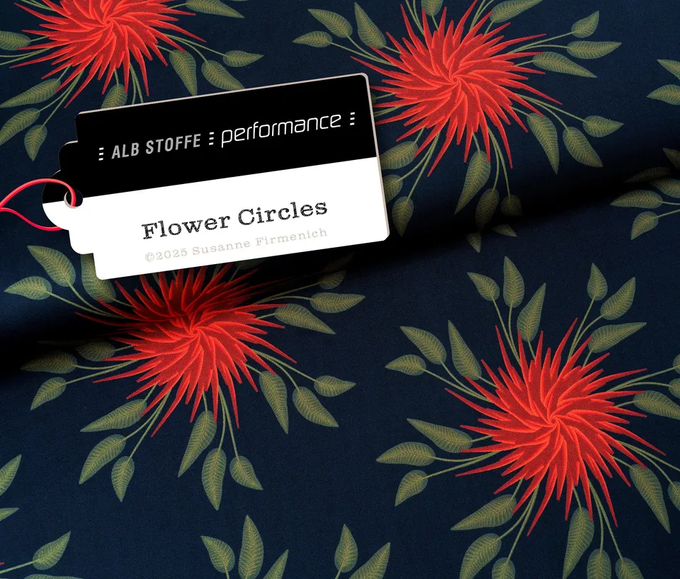hamburger-liebe-performance-flower-circle-schwarz-funktionsstoff image 1