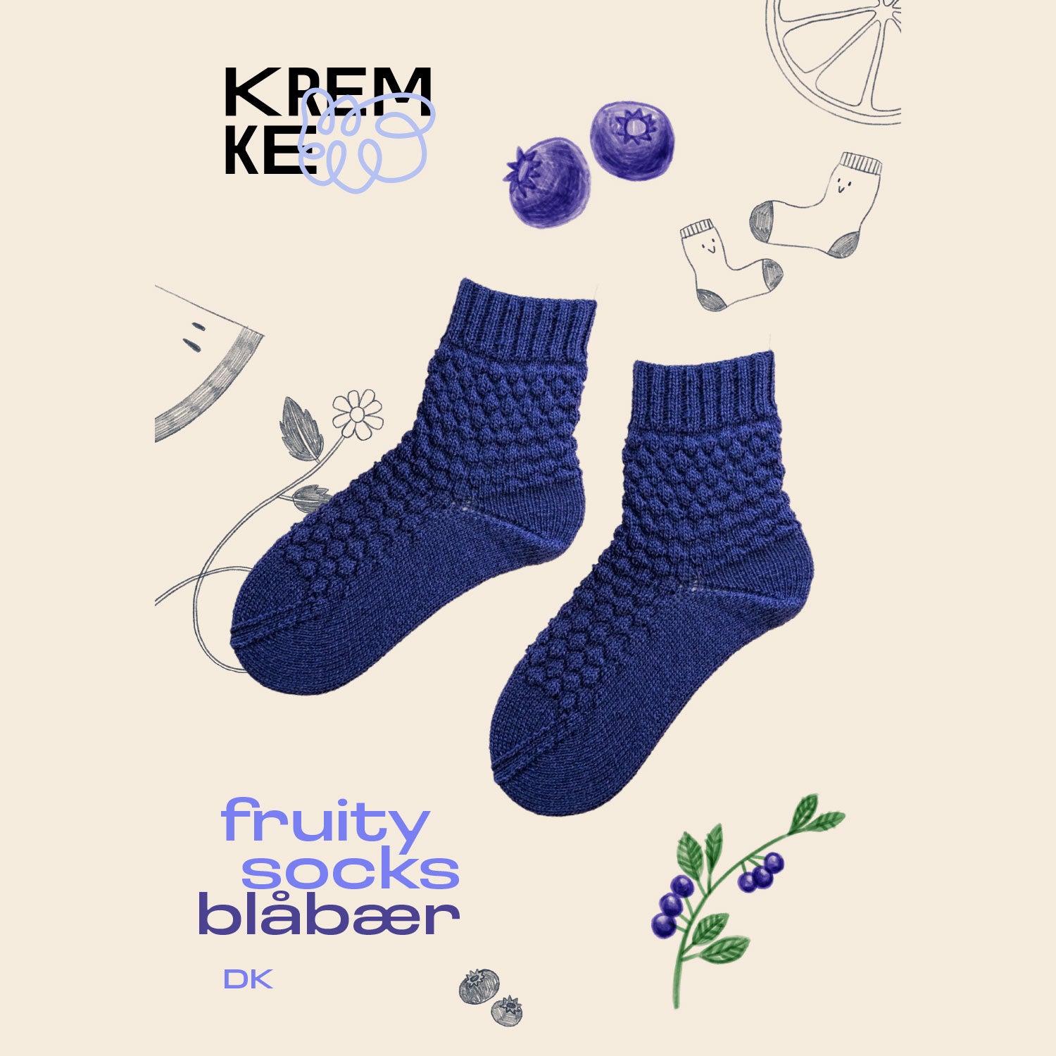 kremke-soul-wool-fruity-socks-blaubeere-strickanleitung-socken image 4