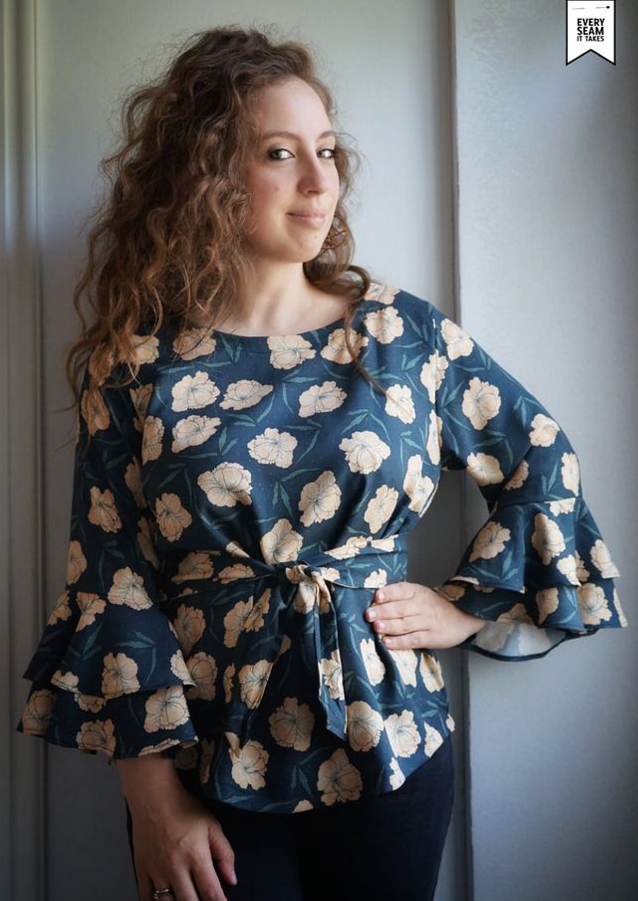 konfetti-patterns-trude-papierschnittmuster-bluse-32-46-volant image 6