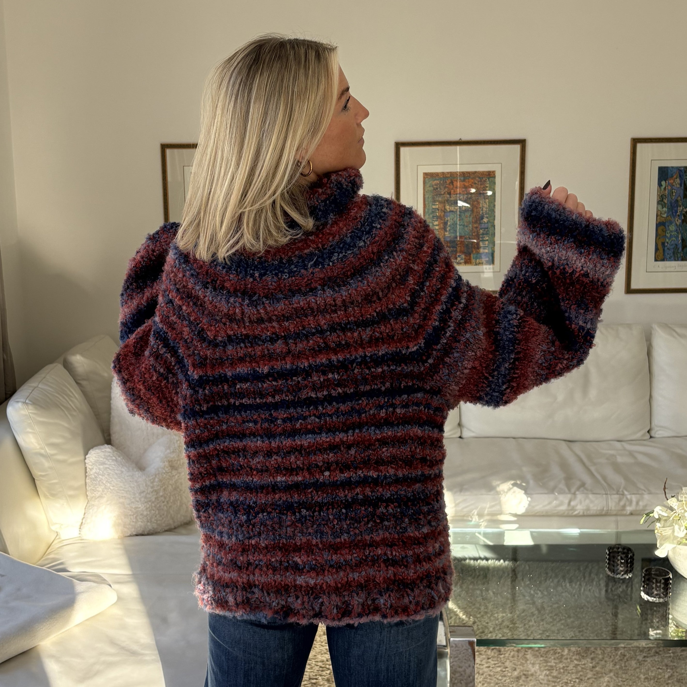 bellalana-strick-sets-bulky-boucl-rollkragenpullover-braun-beige image 4