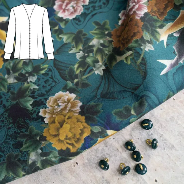 n-hfrosch-perlente-n-hpaket-bluse-fische-blumen-voile image 1