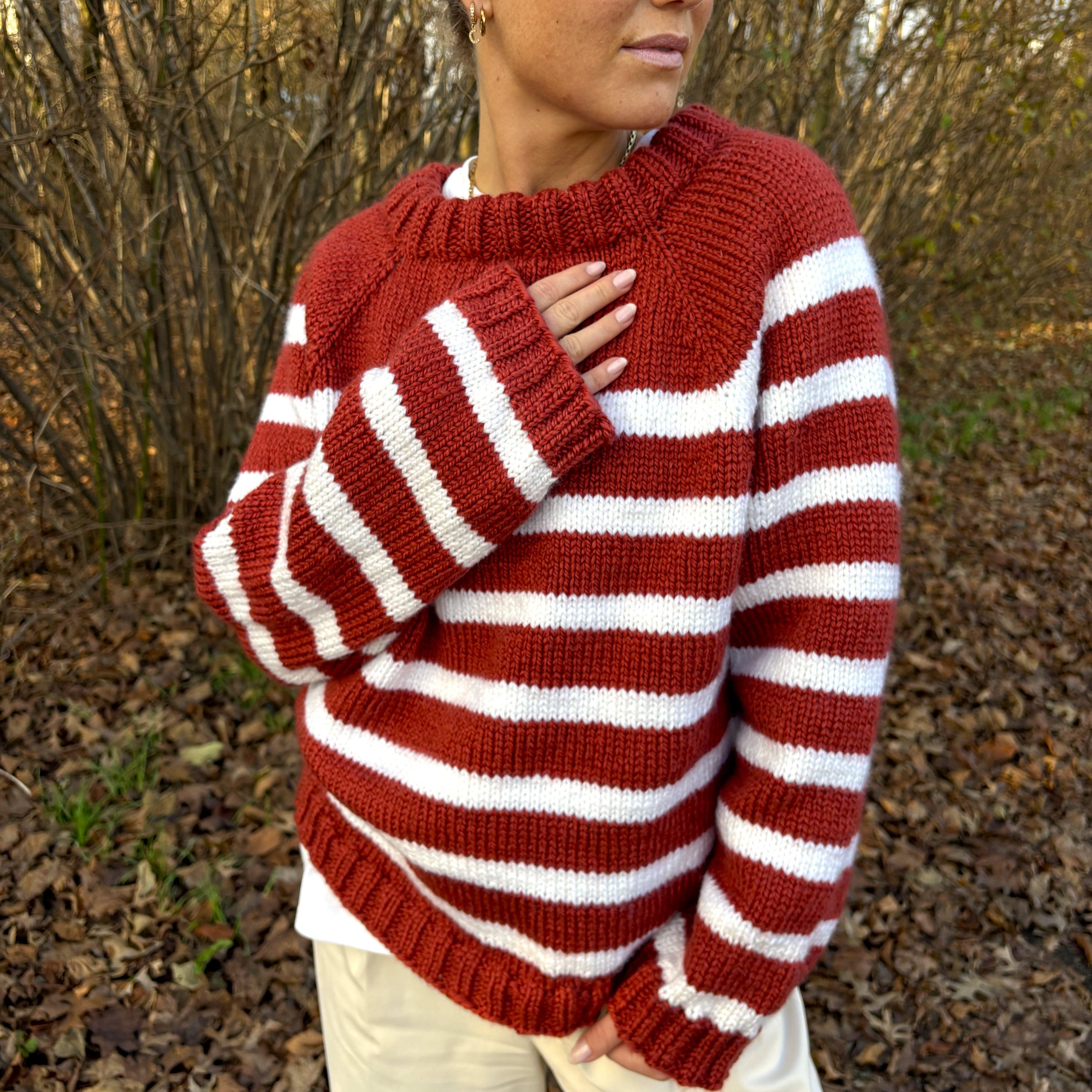 bellalana-nordkap-strickset-streifenpullover-rostrot-38-40 image 5