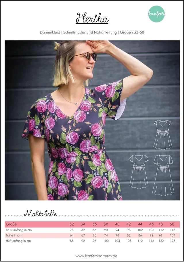 konfetti-patterns-hertha-papierschnittmuster-kleid-gr-32-50 image 1