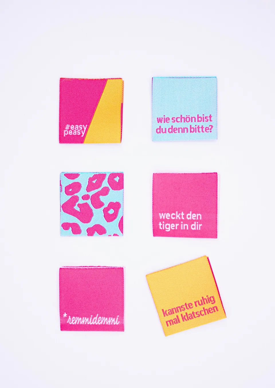 konfetti-patterns-weblabel-6er-set-grapefruit-himmel-3x3-cm image 1