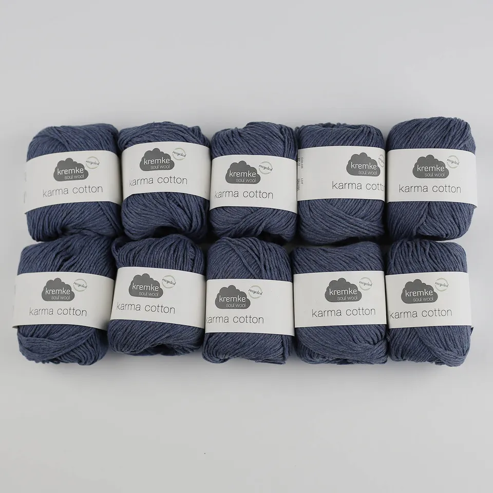 kremke-soul-wool-karma-cotton-strickgarn-500g-wei-recycelte-baumwolle image 1