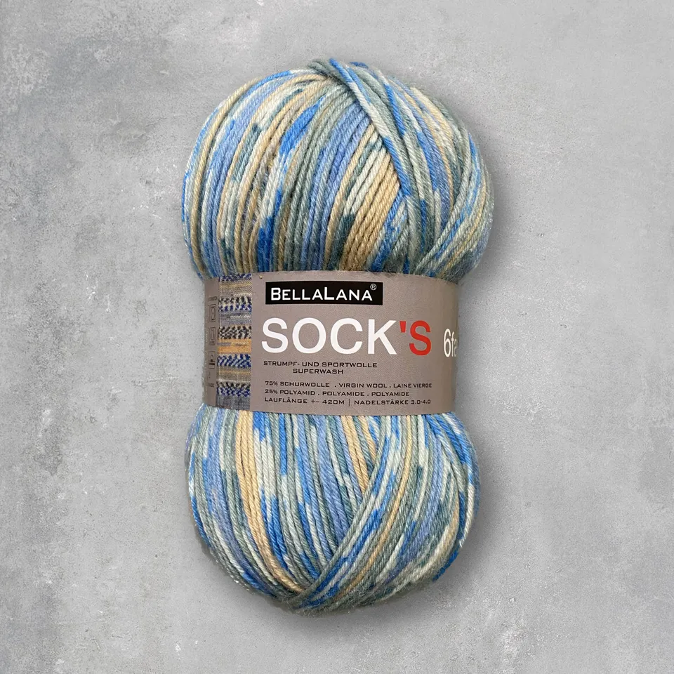 bellalana-einzelkn-uel-sock-s-6-fach-sockenwolle-selbstmusternd image 1
