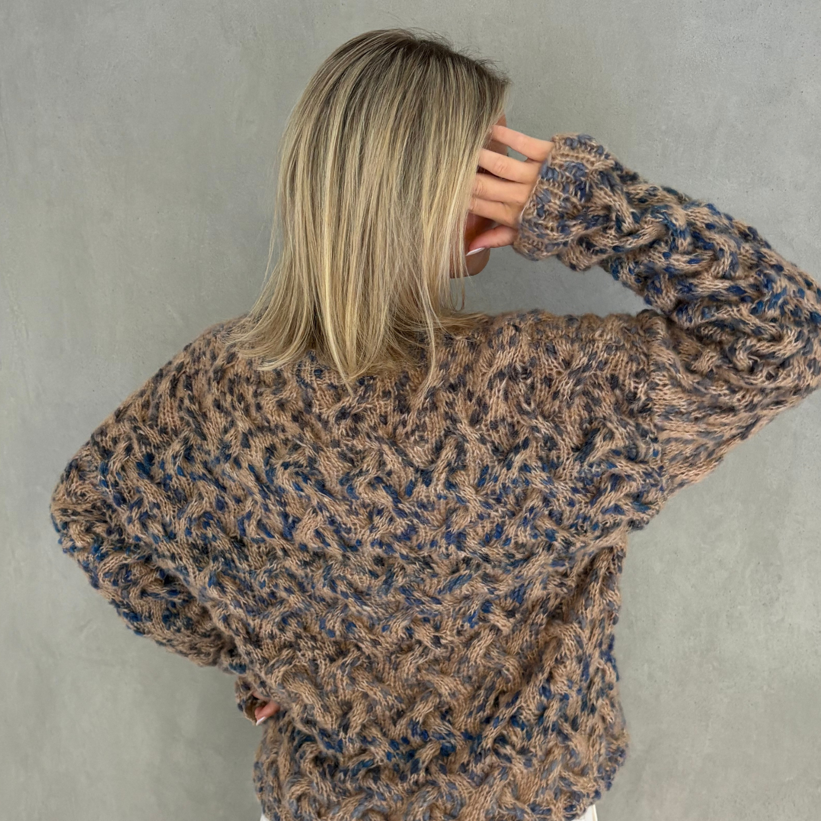 bellalana-alpaca-leopard-strickset-zopf-pullover-36-38 image 7