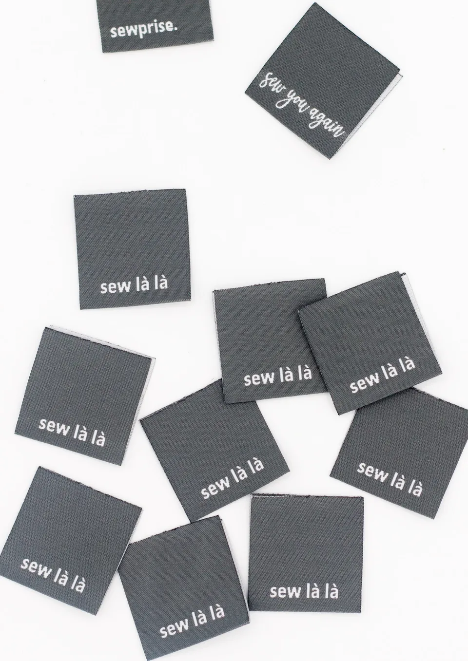konfetti-patterns-label-sew-la-la-webetiketten-grau-9er-set image 1