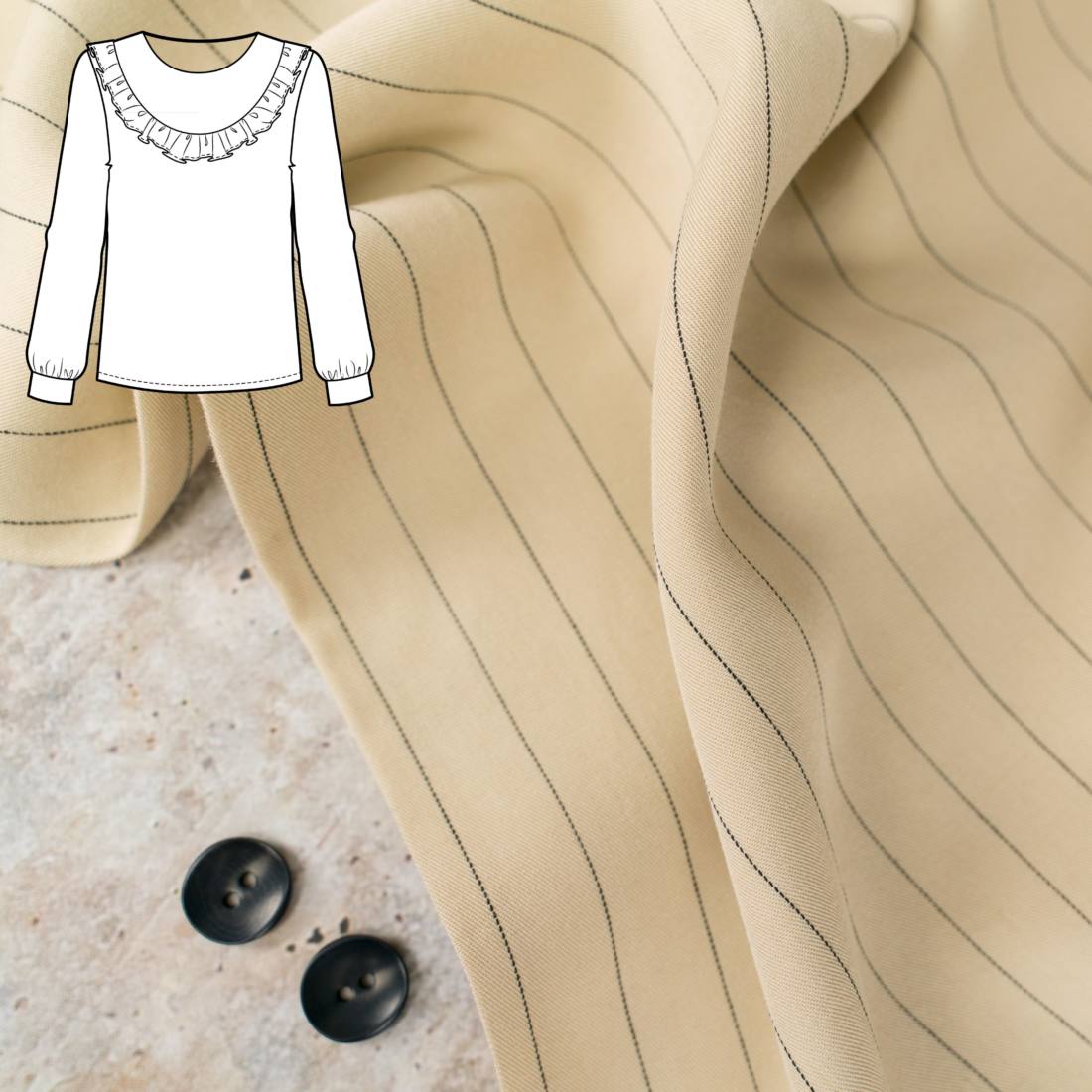 n-hfrosch-n-hpakete-bluse-seni-pin-stripe-cremeweiss-tencel image 1