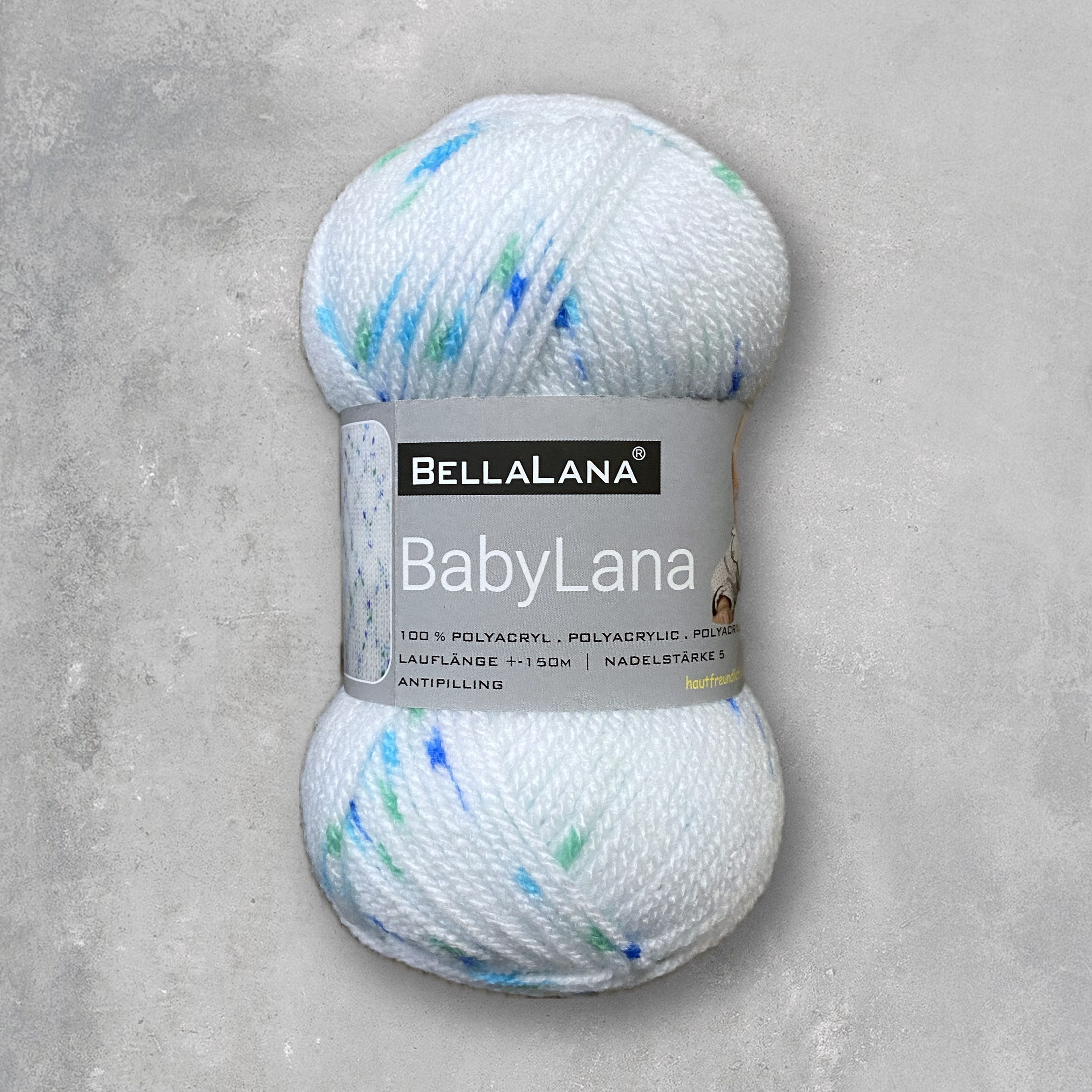 bellalana-strick-set-babylana-babydecke-punkte-bunt-70x100 image 7