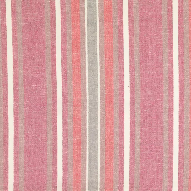 n-hfrosch-viskose-leinen-streifen-stoff-pink-taupe-sommer-meterware image 1