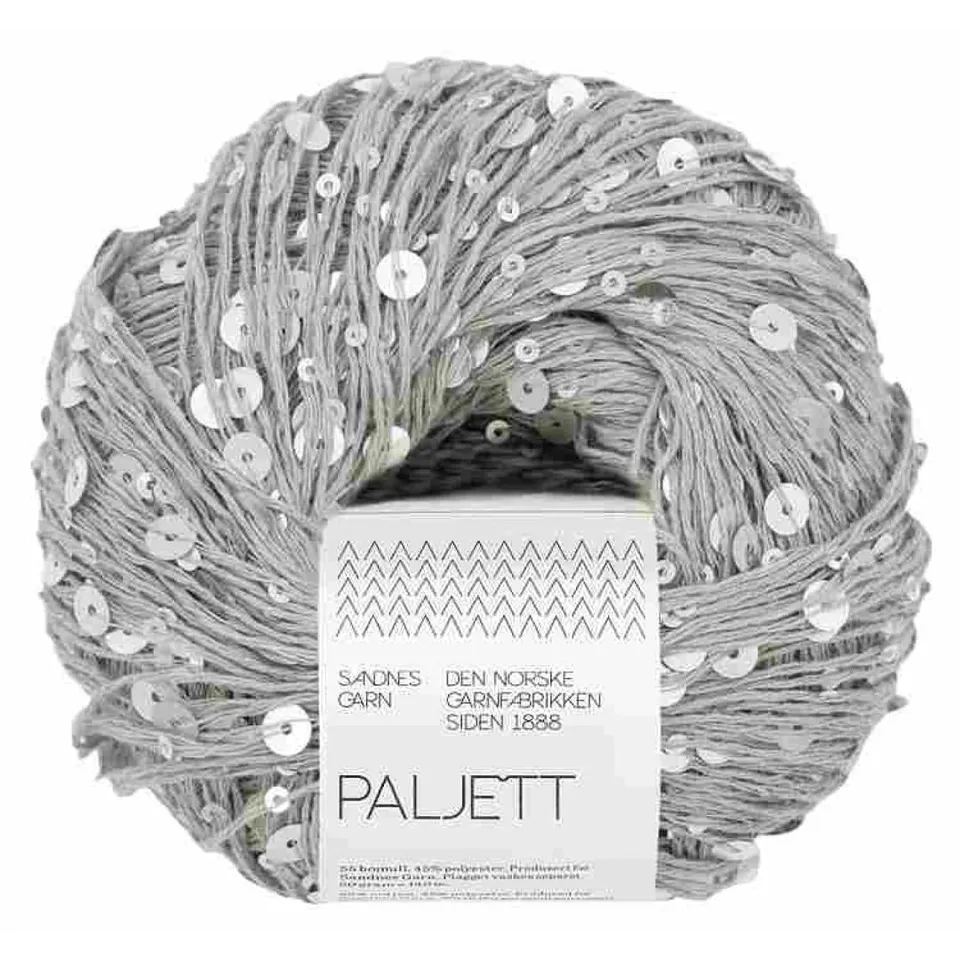 kremke-soul-wool-paljett-garn-paillettengarn-silver-spoon image 1