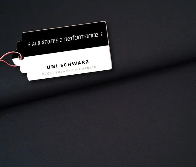 hamburger-liebe-performance-uni-stoff-schwarz-activewear-elastisch image 1
