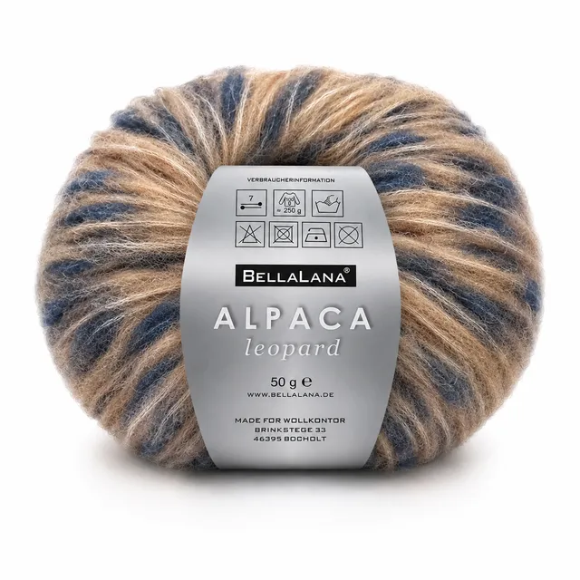 bellalana-alpaca-leopard-strickgarn-braunbeige-dunkelblau-203 image 1