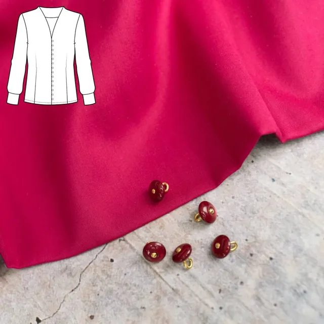 n-hfrosch-perlente-n-hpaket-bluse-voile-rot-senkn-pfe image 1