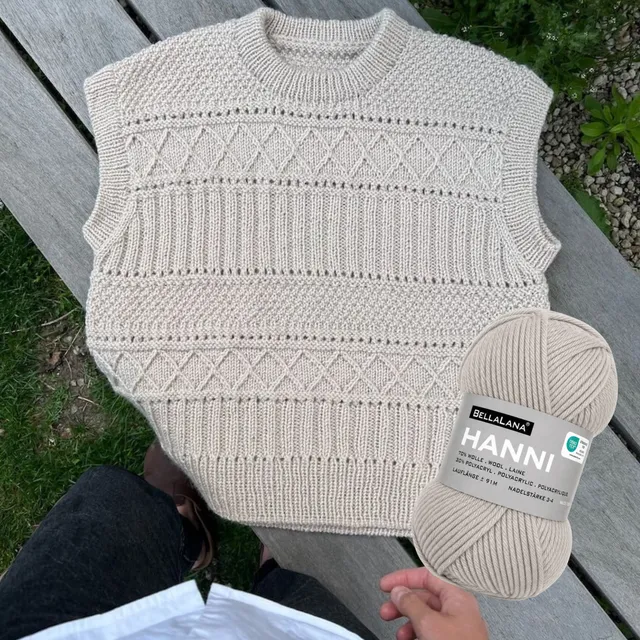 bellalana-strick-set-ingrid-slipover-petiteknit-pullunder-m image 1