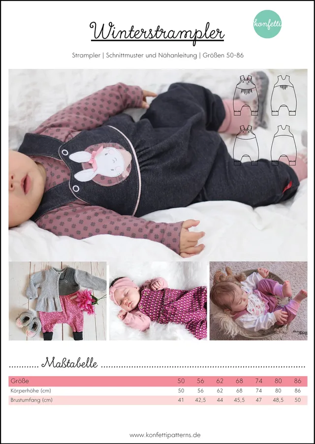 konfetti-patterns-winterstrampler-papier-50-86-sweat-nicky image 1
