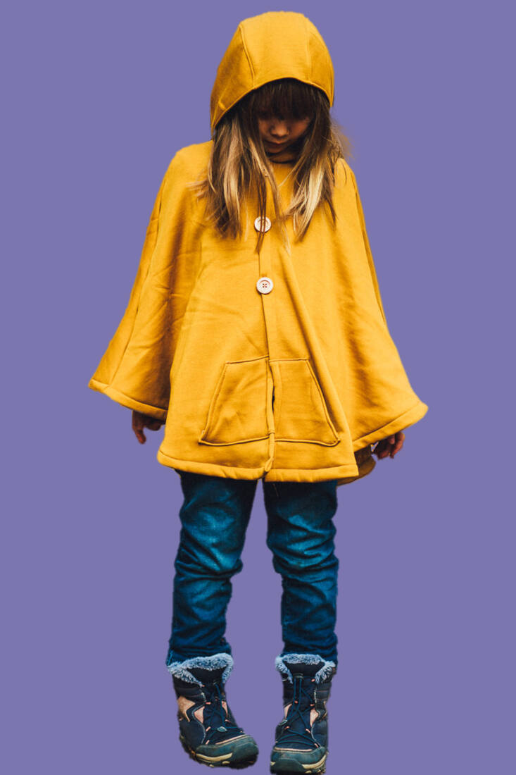 n-hfrosch-layak-schnittmuster-kinder-cape-poncho-mit-kapuze image 1