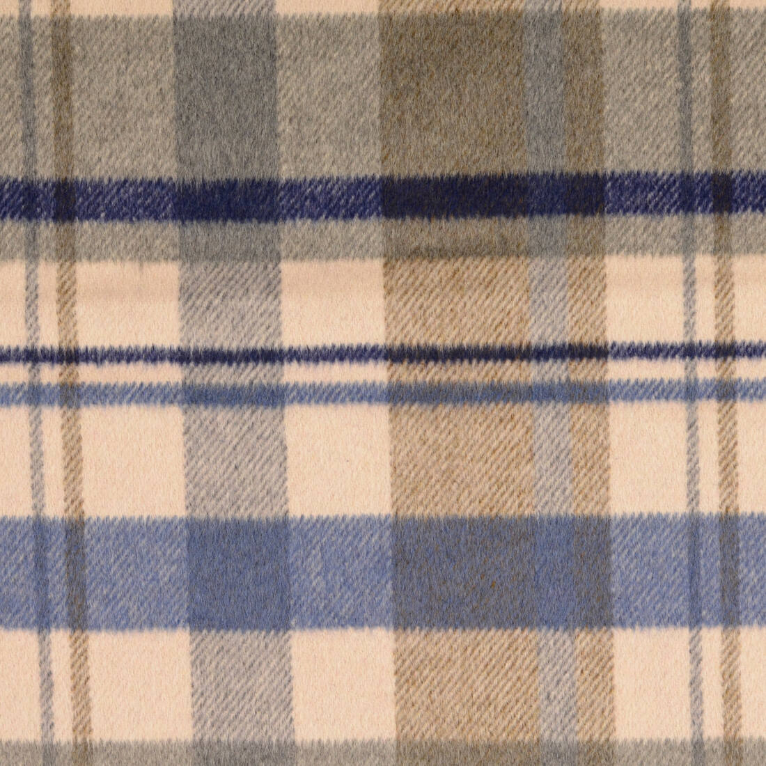 n-hfrosch-mantelflausch-karo-beige-blau-mantelstoff image 1