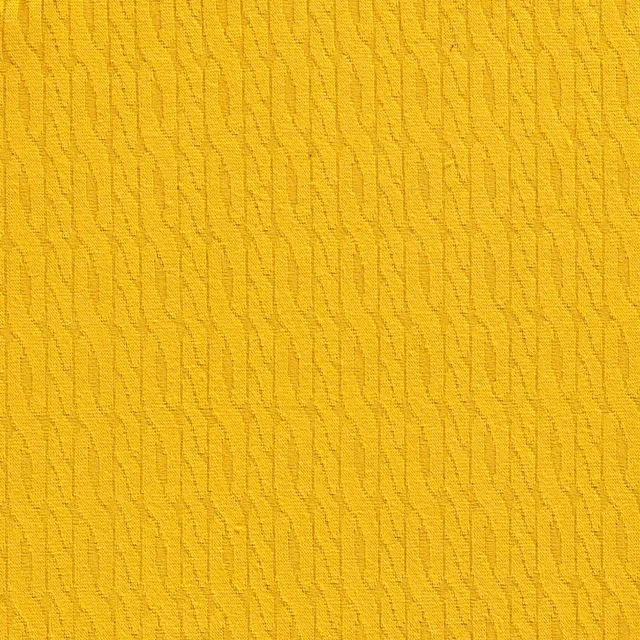 n-hfrosch-strick-jacquard-zopfmuster-senfgelb-meterware image 1