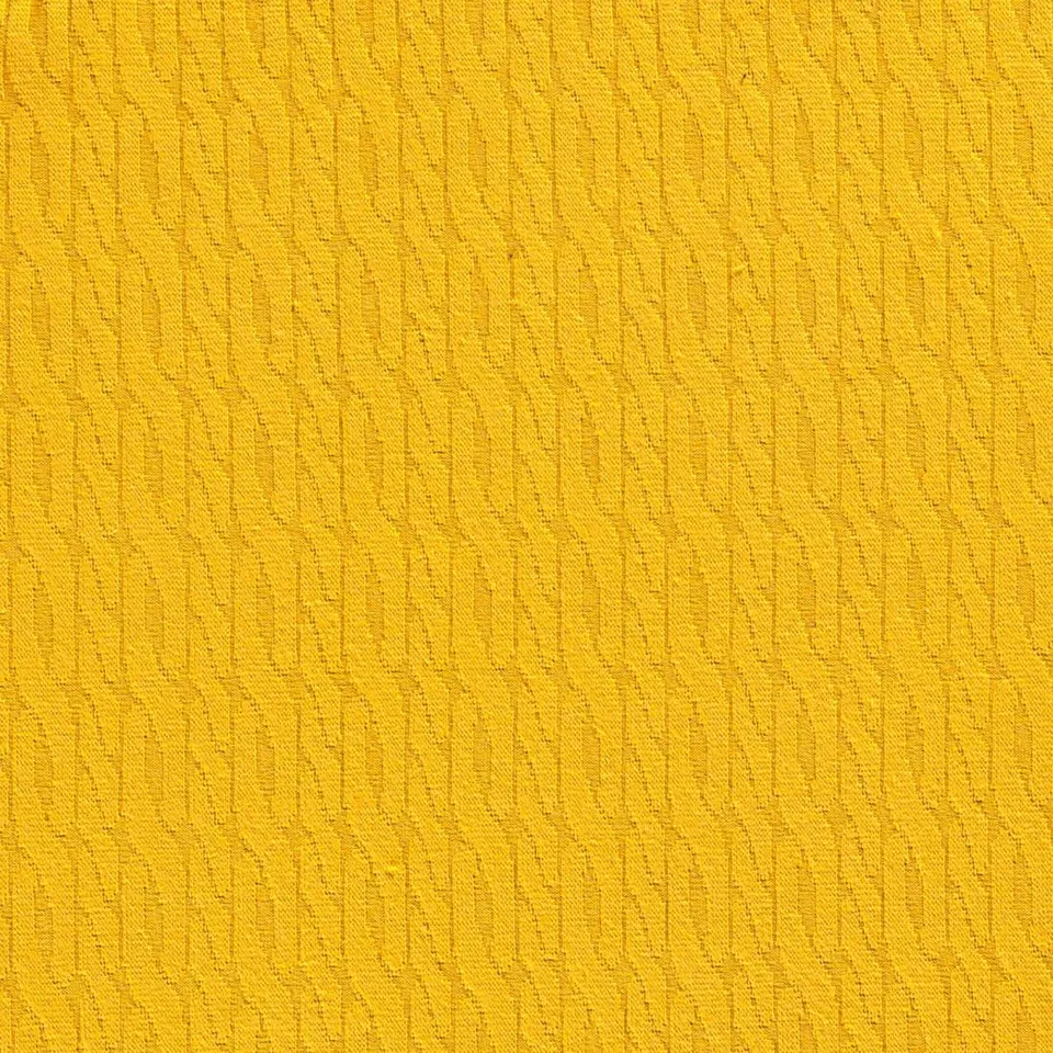 n-hfrosch-strick-jacquard-zopfmuster-senfgelb-meterware image 1