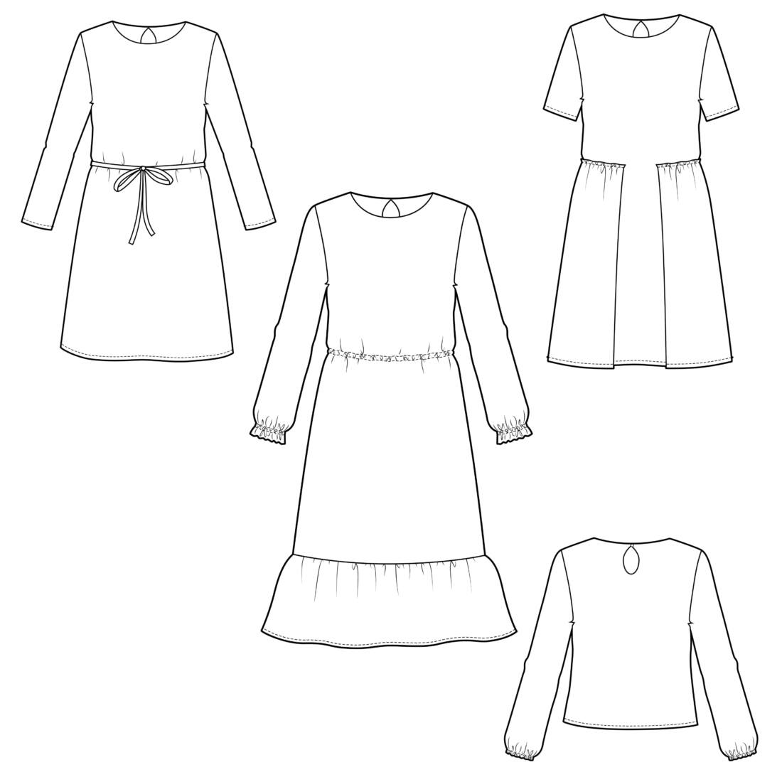 n-hfrosch-menari-kinder-kleid-papierschnittmuster-tropfen image 2