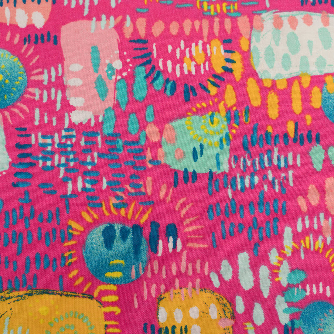 n-hfrosch-good-vibes-baumwollstoff-popeline-pink-abstrakt image 1
