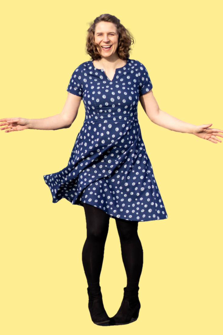 n-hfrosch-kini-damen-a-linien-kleid-schnittmuster image 1