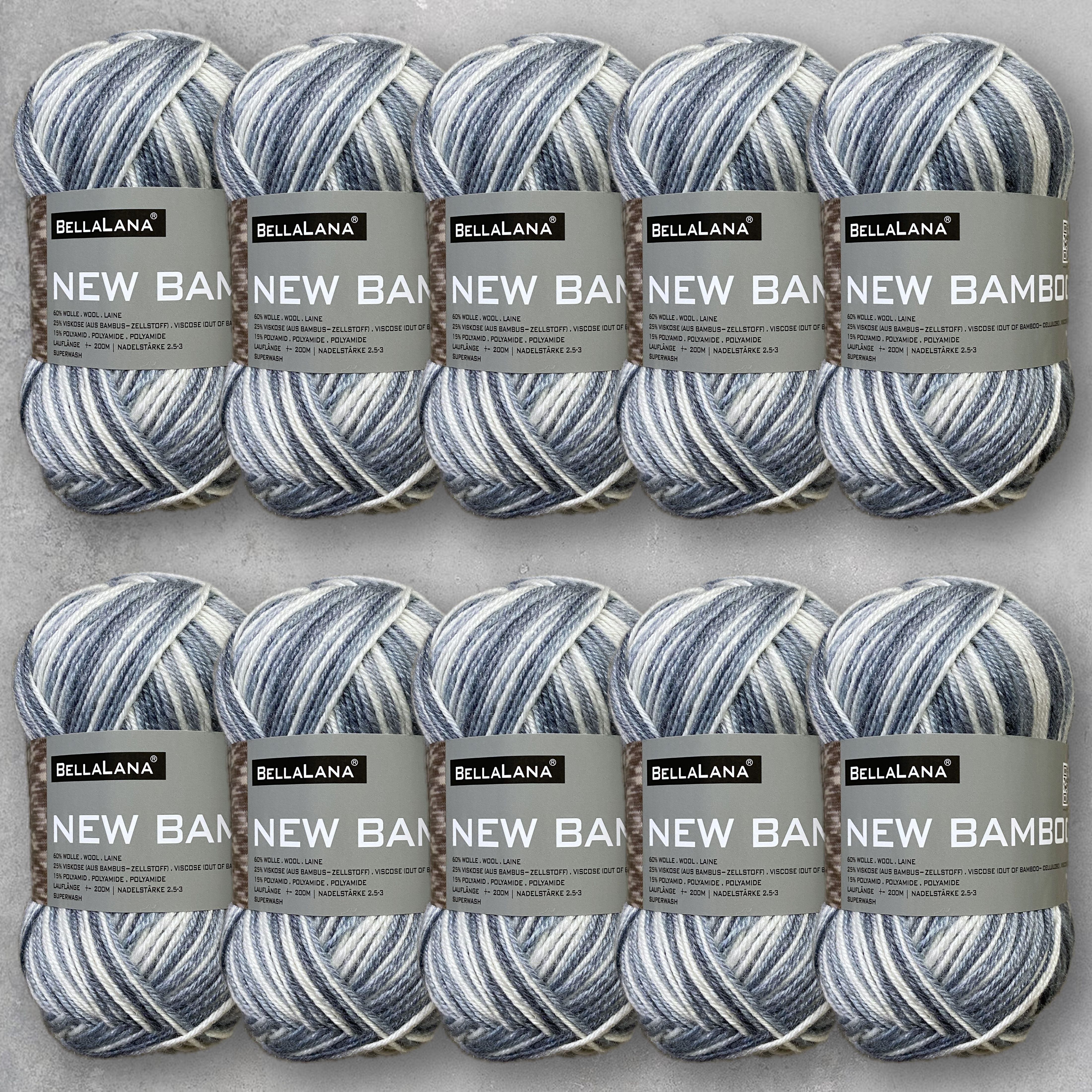 bellalana-new-bamboo-wollpaket-10x50g-rot-multicolor-sockenwolle image 3