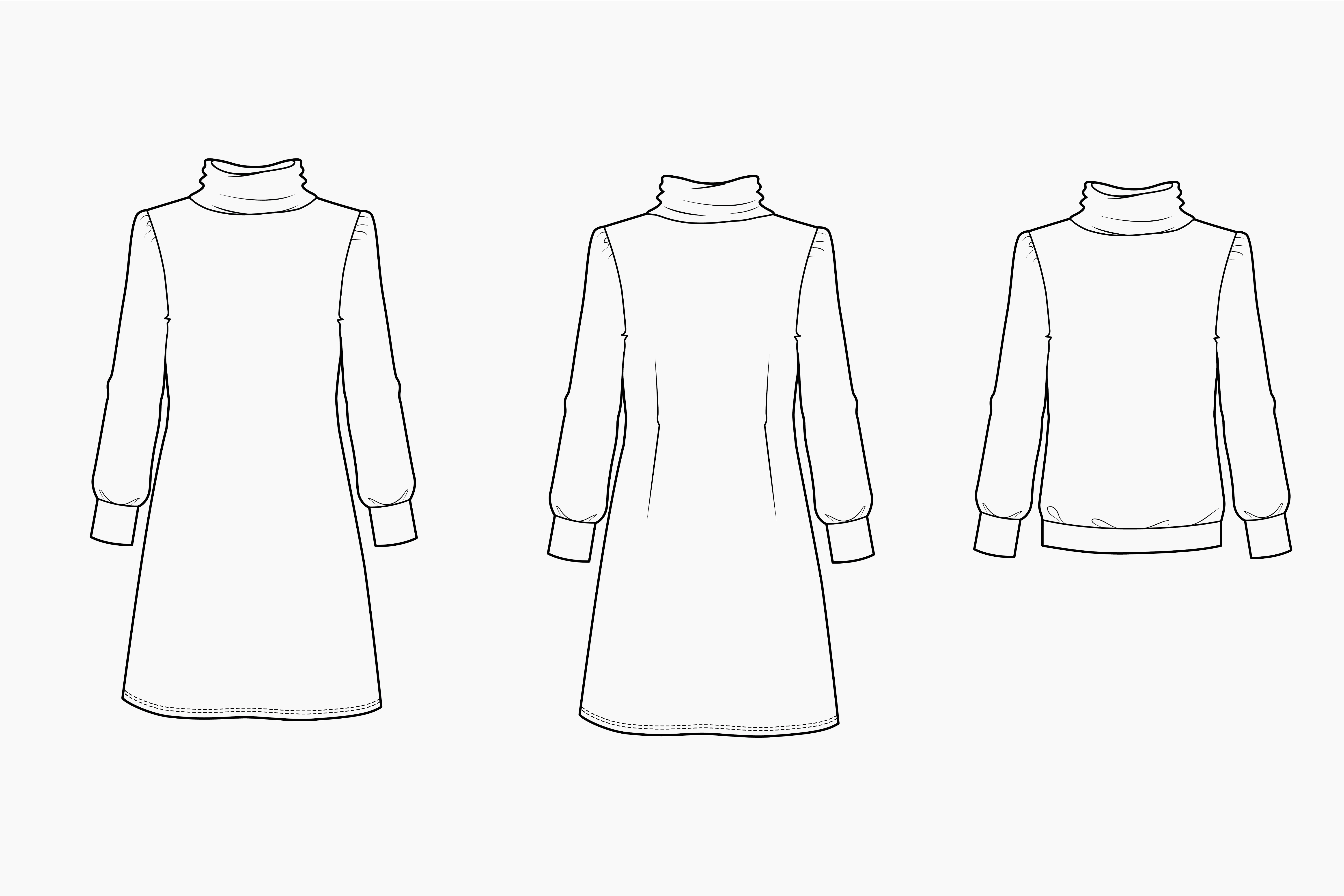 n-hfrosch-mulia-schnittmuster-strickkleid-damen-ebook-rollkragen image 2