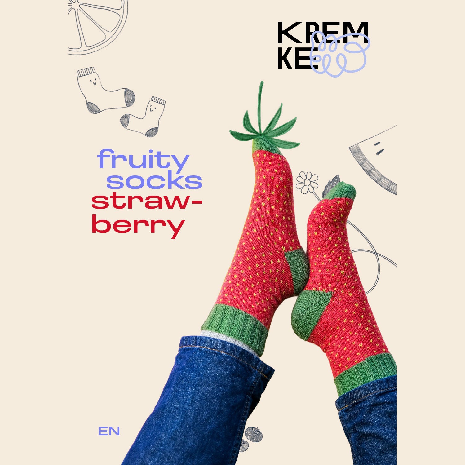 kremke-soul-wool-fruity-socks-erdbeere-strickanleitung-pdf image 3