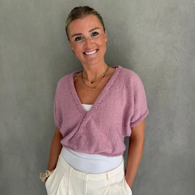 bellalana-merino-strick-set-sommer-top-rosa-108-gr-36-38 image 1