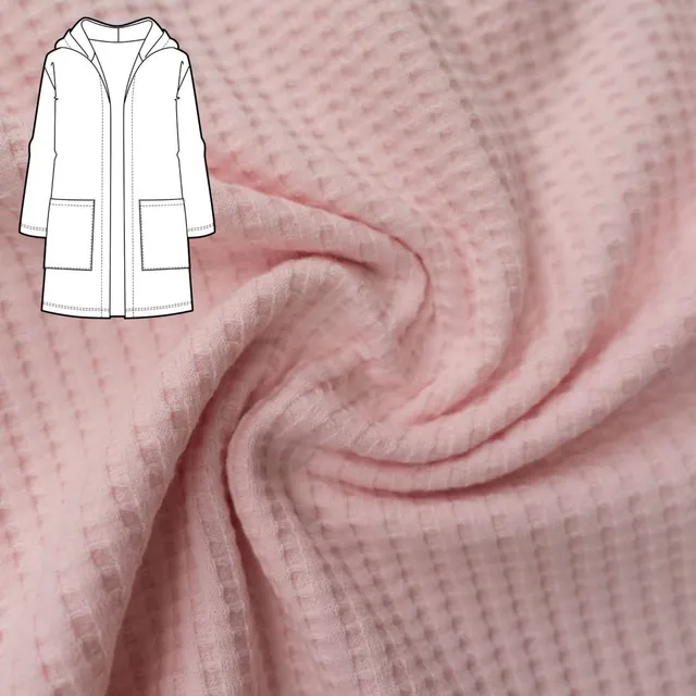 n-hfrosch-kardigan-strickjacke-n-hpaket-waffel-rosa image 1