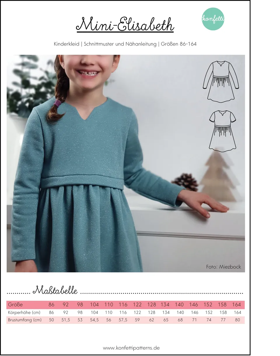 konfetti-patterns-mini-elisabeth-papierschnittmuster-kleid-86-164 image 1