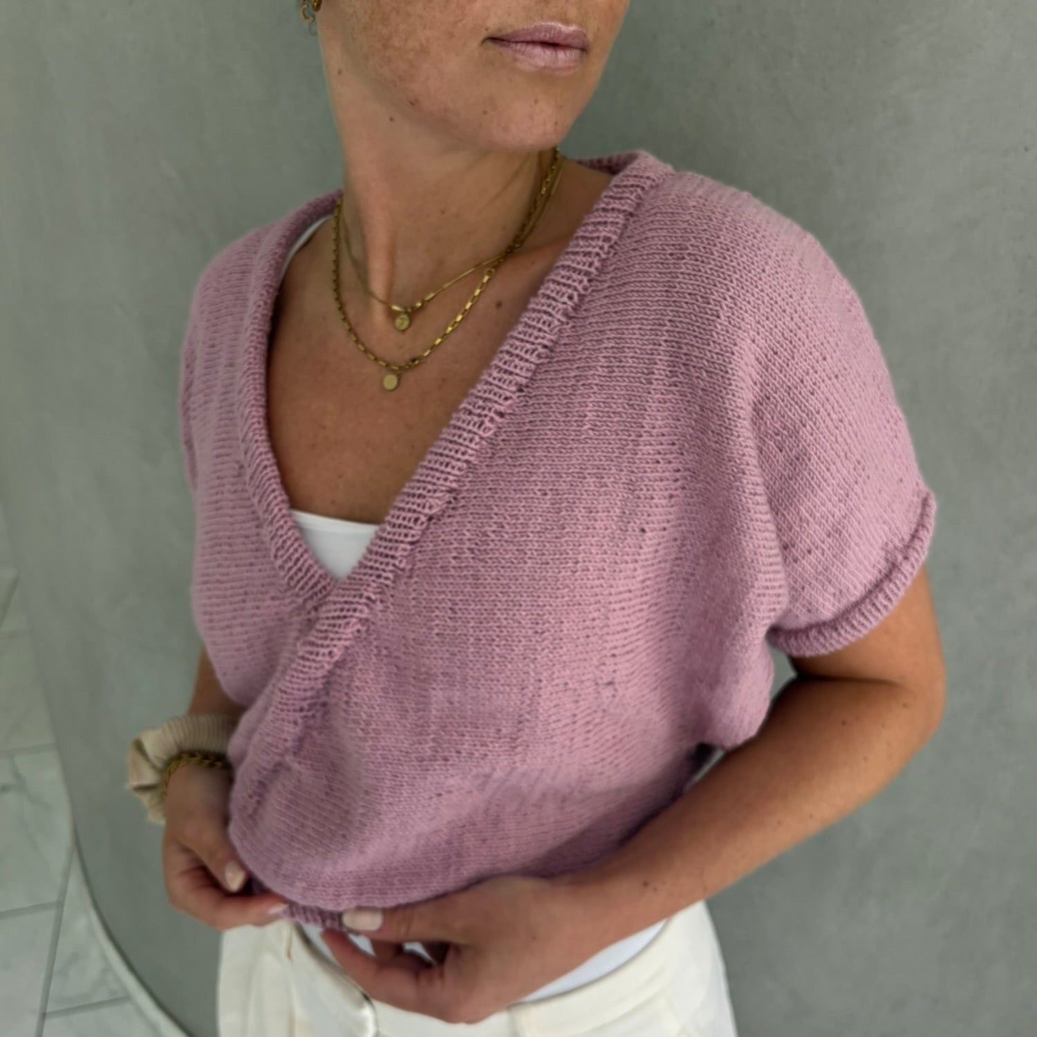 bellalana-merino-strick-set-sommer-top-rosa-108-gr-36-38 image 5
