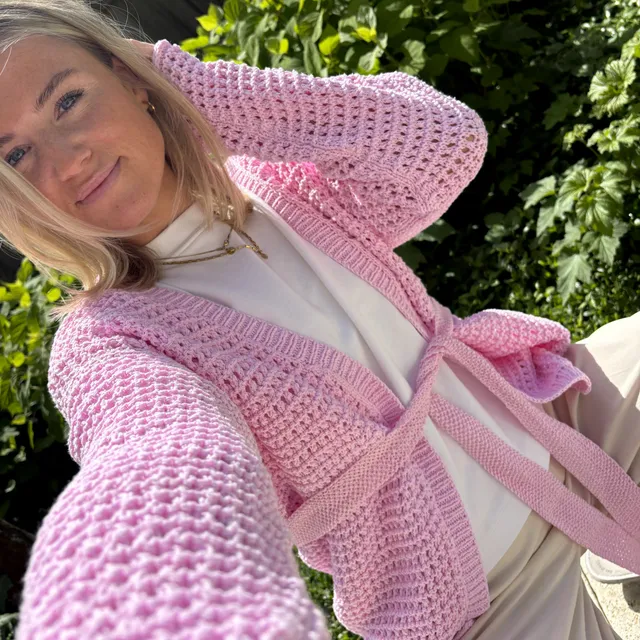 bellalana-biolana-strick-set-cardigan-rosa-36-38-15-kn-uel image 1