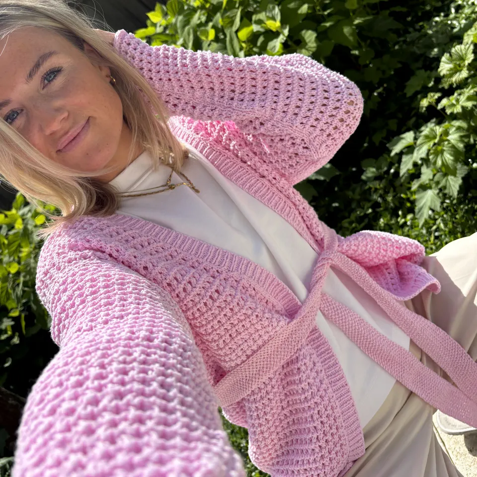 bellalana-biolana-strick-set-cardigan-rosa-36-38-15-kn-uel image 1