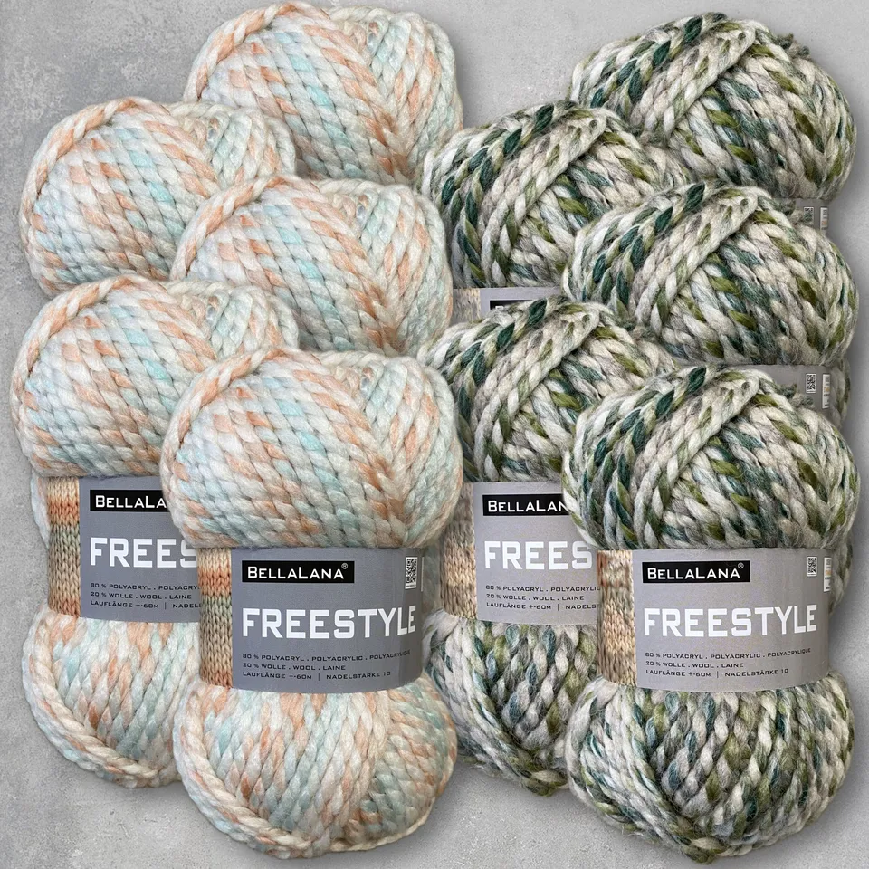 bellalana-wollpakete-freestyle-wollpaket-10x100g-big-knit image 1